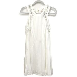 Rebecca Taylor White Diamond Shift Dress Size 4 NWT